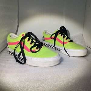 Vans sneakers yellow glow Size 7W